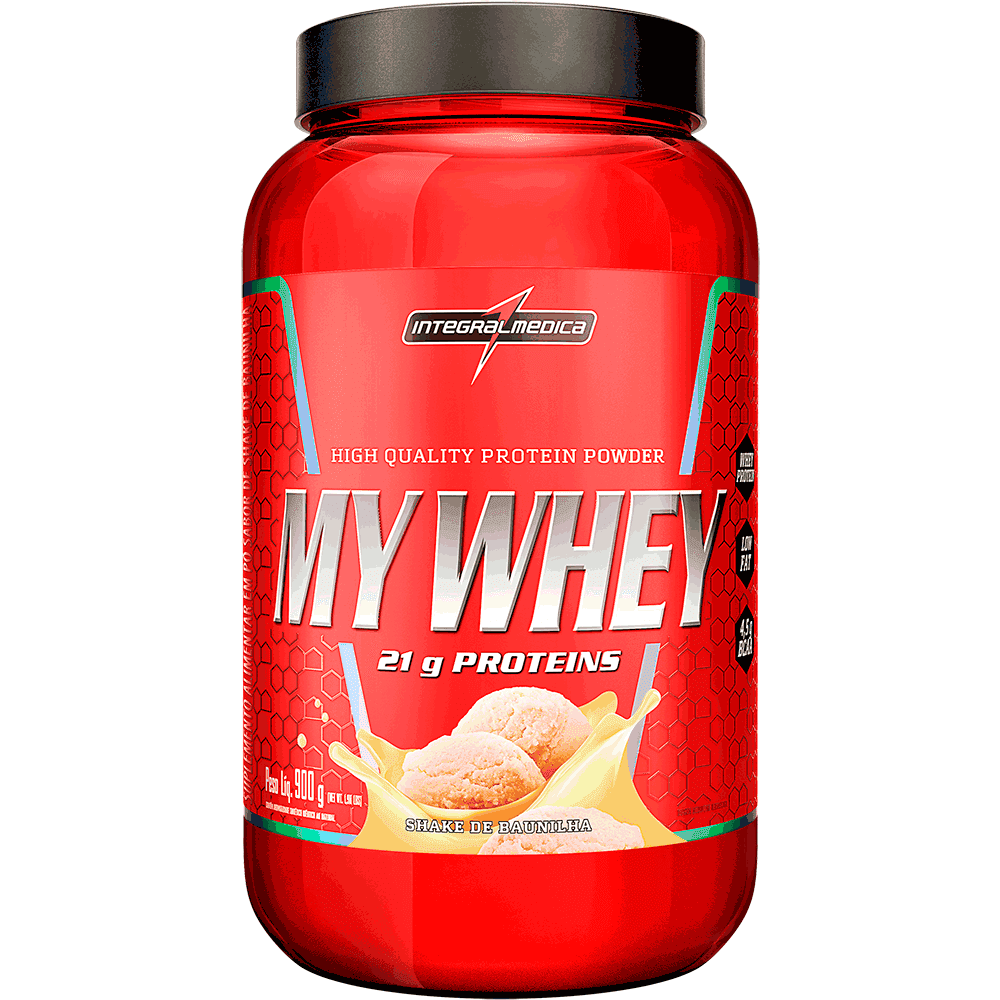 My Whey Pó Proteína Concentrada Shake de Baunilha 900g Integralmedica